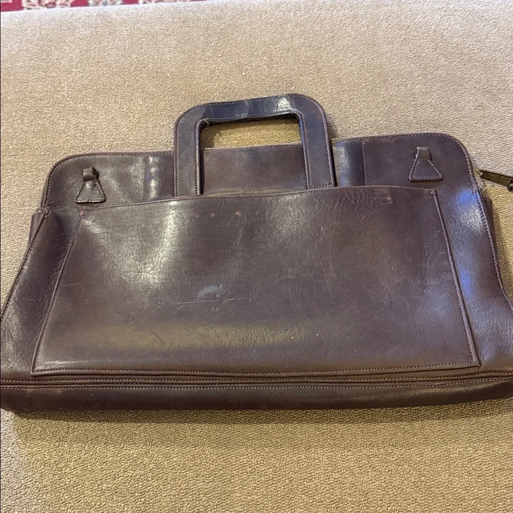 Vintage Bill Blass Leather Laptop Bag with Handles (TD)